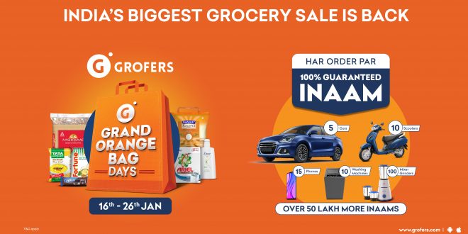 The fifth edition of the Grofers' Grand Orange Bag Days Sale