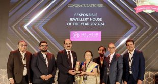 Malabar Gold & Diamonds wins the prestigious ‘India Gold Conference Responsible Jewelery House Award’