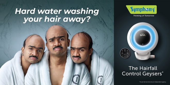 Symphony Limited enters water heating solutions sector with the launch of Hair Fall Control Geyser Range for healthy hair and skin